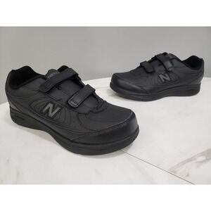 SIZE‎ 9.5 WIDE - New Balance 577 Hook &  Loop Black Walking Shoes 2EE WW577VK